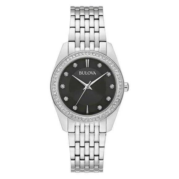 Bulova Accessories - New Bulova Classic Crystal Stainless Steel Quartz Ladies Watch 96L317